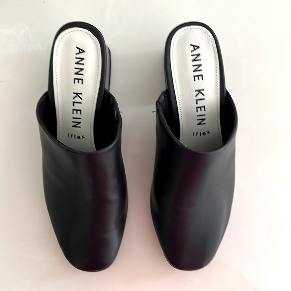 Anne Klein Black Mules